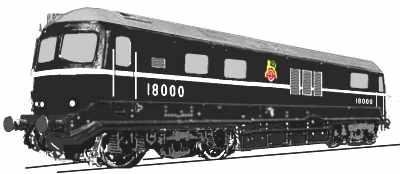 Sketch of early gas turbine locomotive