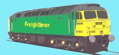 Sketch of class 57 loco