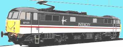 Sketch of a Class 87 loco