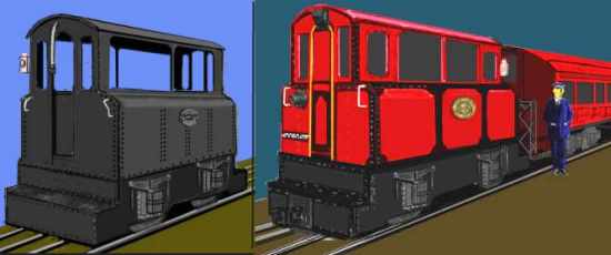 Sketch of Early London Underground Electric Locos