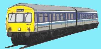 Sketch of a Class 101 DMU