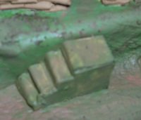 Photo of steps in a trench