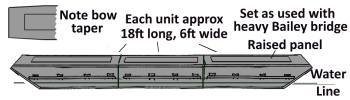 Sketch of British pontoon