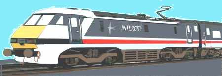 Sketch of a Class 91 loco