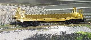 Kit built unpainted BAA steel carrier wagon