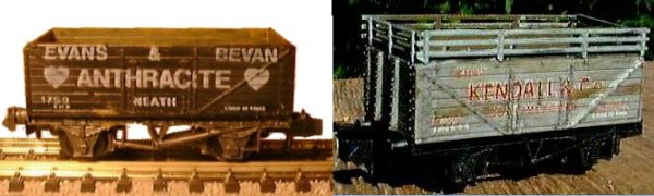 Lima open wagon on peco chassis and fitted with Peco coke rails