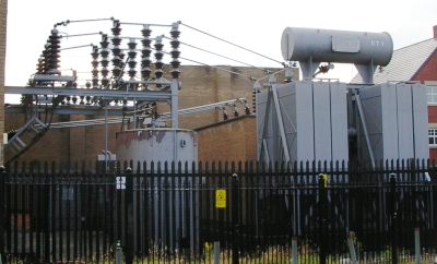 Modern suburban step-down transformer (2007)