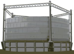 Sketch of the Dalbeattie Gas holder