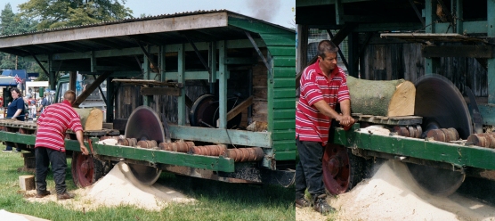 Photos of a Circular saw as used in wood yards