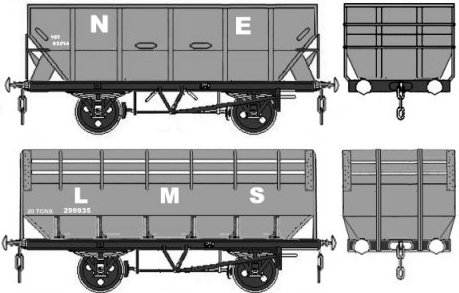 LNER coal and LMS coke hoppers