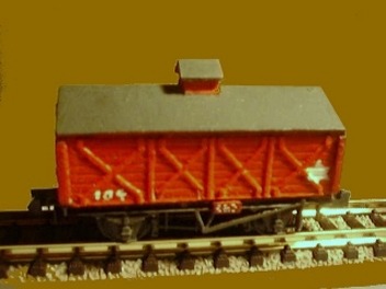 Model of hutched tank wagon