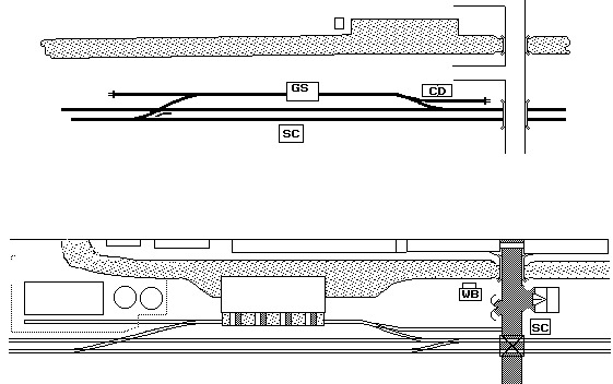 Burbage wharf track plan