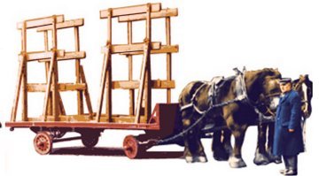 Horse drawn LMS glass trolley