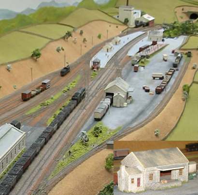 Original goods yard on the Moorcock Junction layout