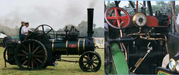 Steam traction engine